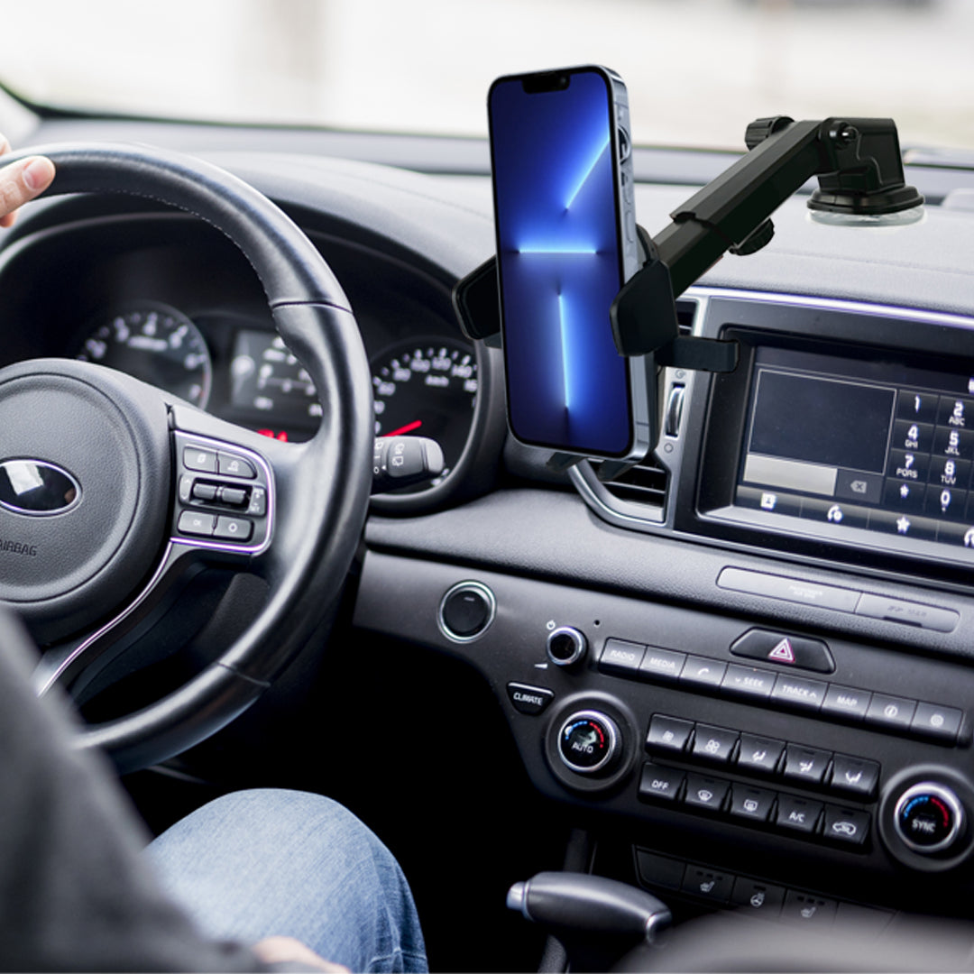 Car Phone Mount Holder One Touch Adjustable Long Neck-0