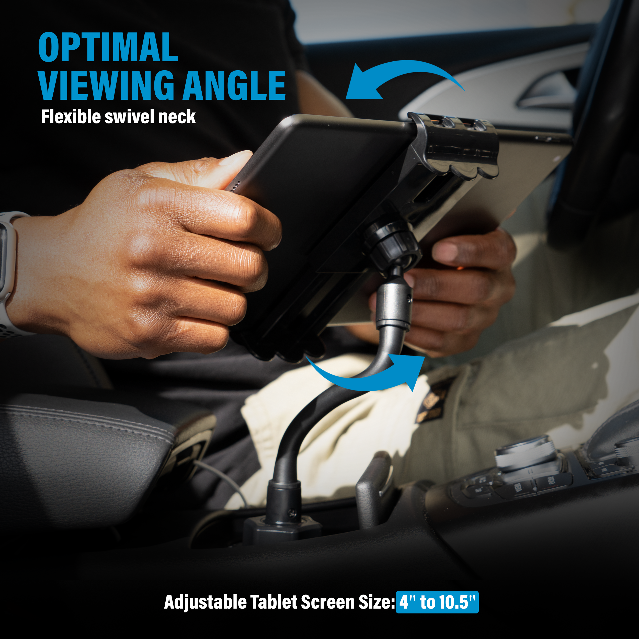Cup Car Mount Holder 2-In-1 Tablet and Smartphone-1