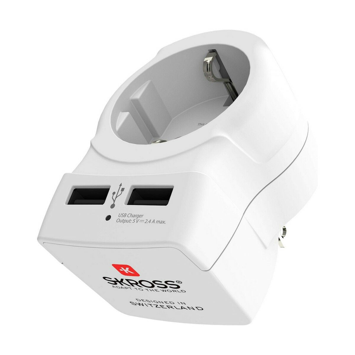 Current Adaptor Skross 1500281 USB x 2 European United States-4