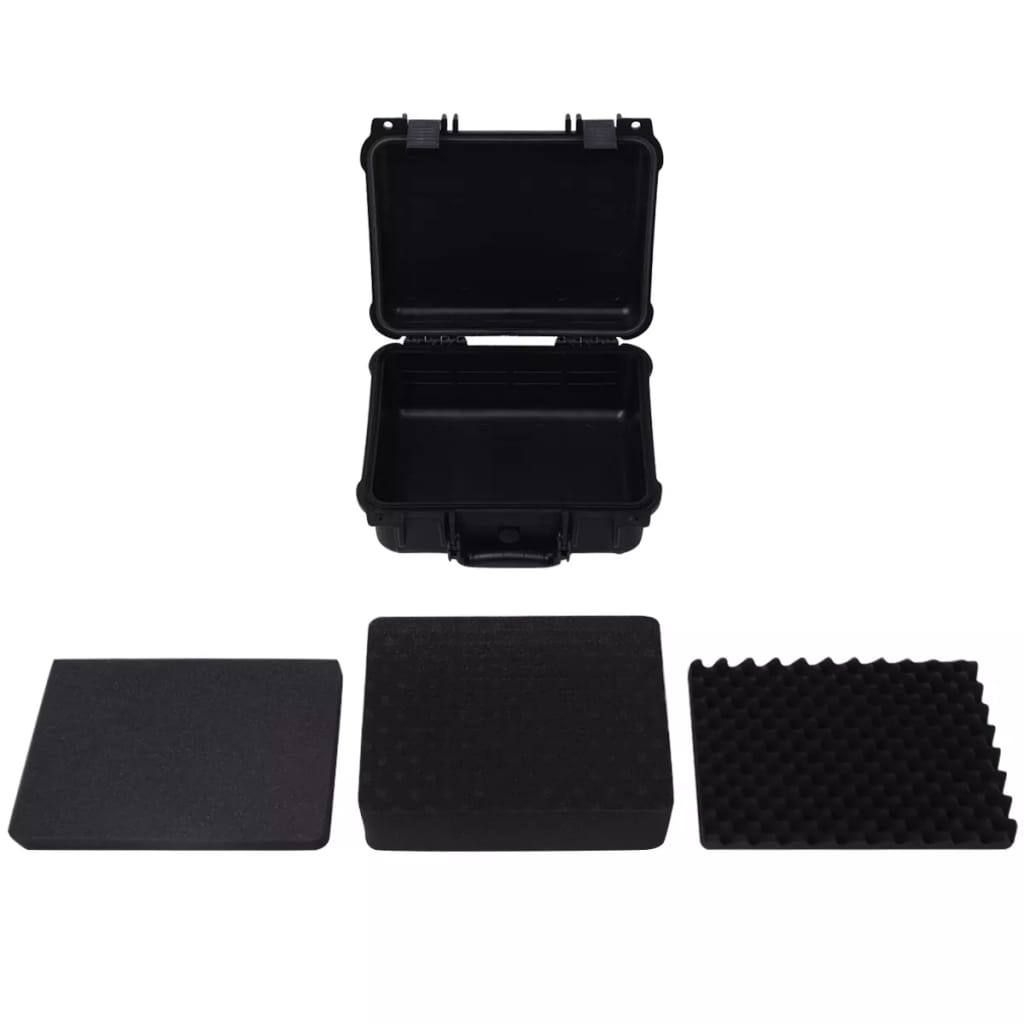 vidaXL Equipment Case Protective Hard Carry Case Portable Camera Case Black-3