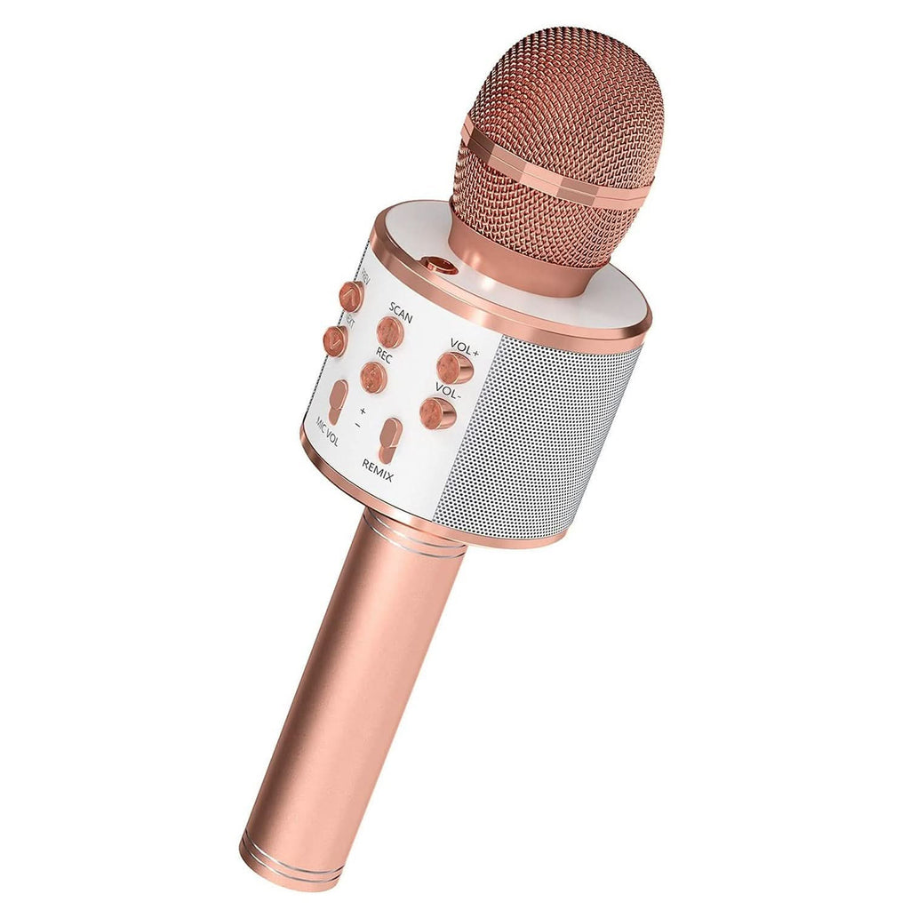 5Core Wireless Karaoke Microphone Bluetooth Mic Portable Handheld Microfonos Inalambricos COPPER-0