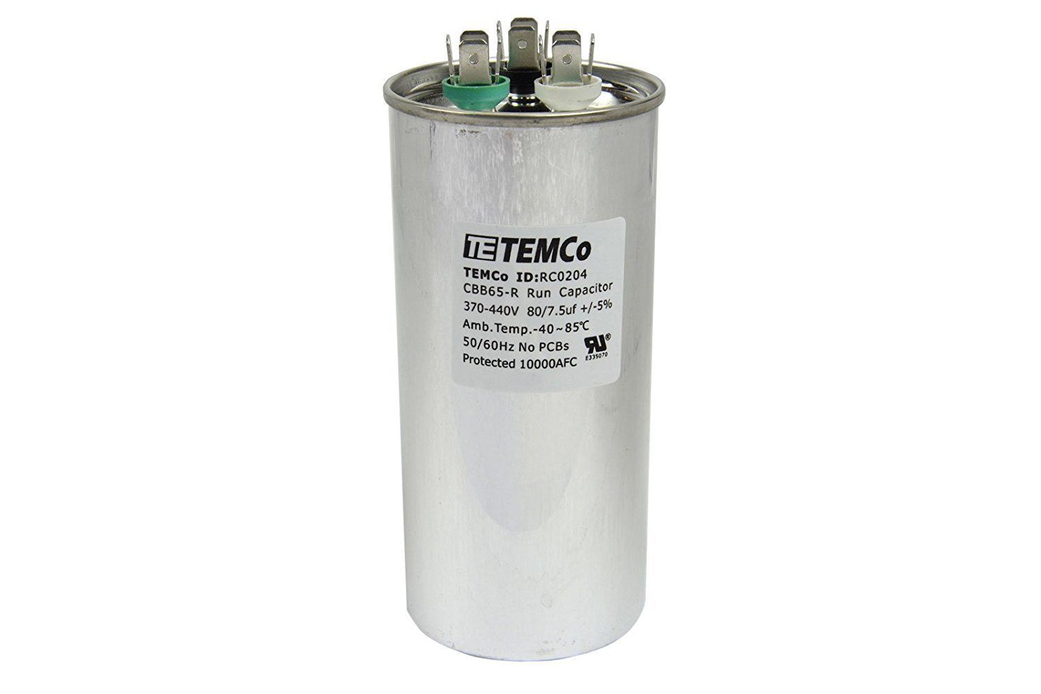 Lennox / Armstrong / Ducane Y4622 / Y462201 - 80 + 7.5 uf 370 / 440 Volt Volt VAC Round Dual Run Capacitor-2